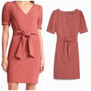 Express Puff Sleeve Tie Dress